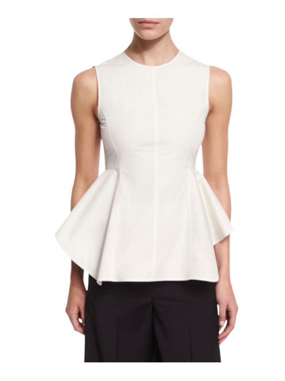 Theory Kalsing sleeveless peplum top petite